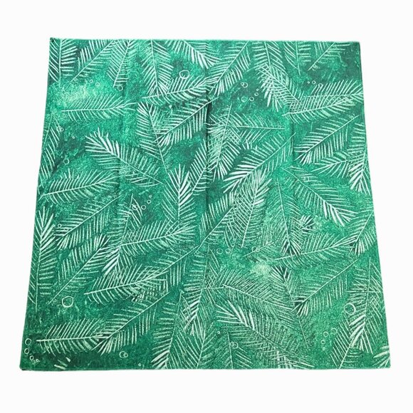 LUSH Limited Edition "Pine Soul" 100% Recycled Polyester Knot Wrap, 27.5x28.5 - Picture 1 of 2